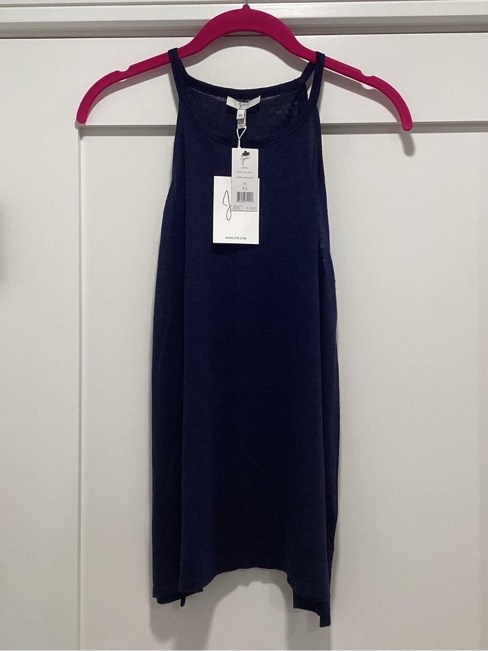 Joie Navy Blue Women's Sleeveless High-Neck Tank